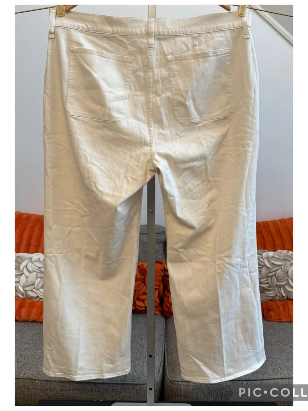 ❣️🆕J.CREW Camp-pocket Wide-leg Jeans in Ecru Wash Shade $158 MSRP❣️